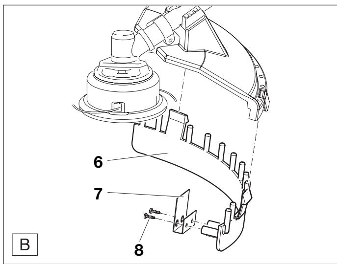 DOLMAR MS-330 C - Mounting the cutter guard - 1