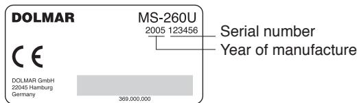 DOLMAR MS-330 C - Components - 1