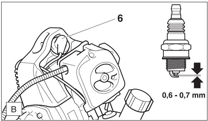 DOLMAR MS-330 C - Replacing the spark plug - 4
