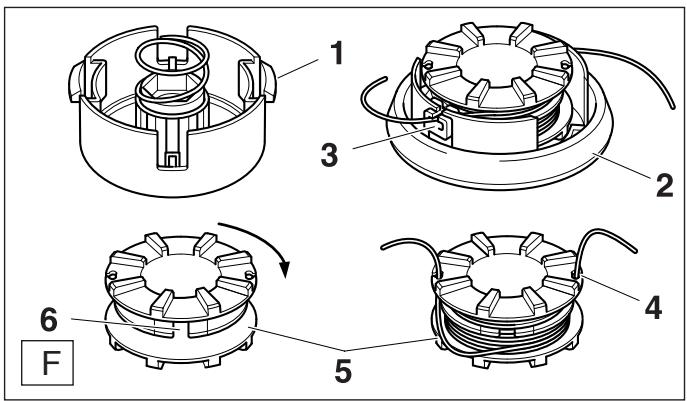 DOLMAR MS-330 C - Replacing the line - 3
