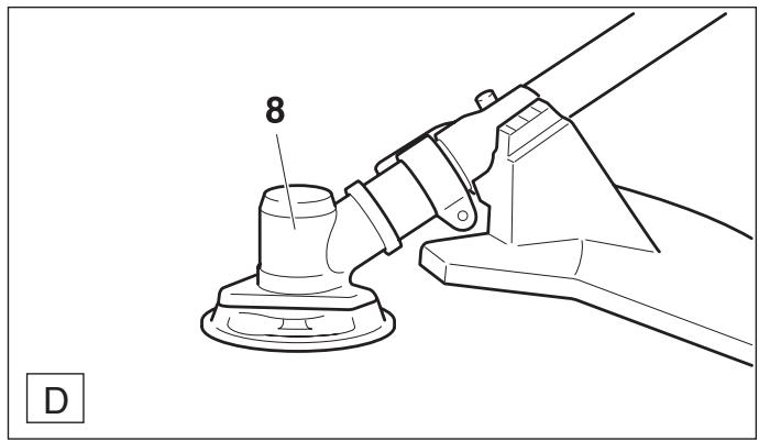DOLMAR MS-330 C - Lubricating the gear box - 1