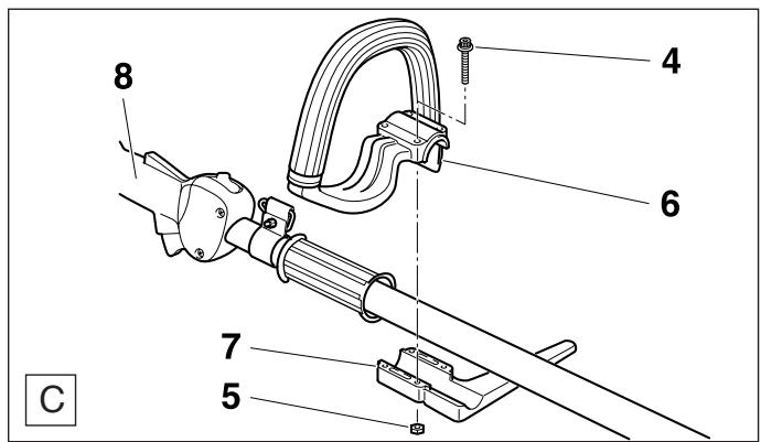 DOLMAR MS-330 U - Installing the handle - 1