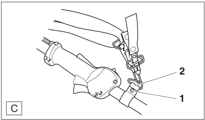 DOLMAR MS-330 U - Putting on the harness - 2