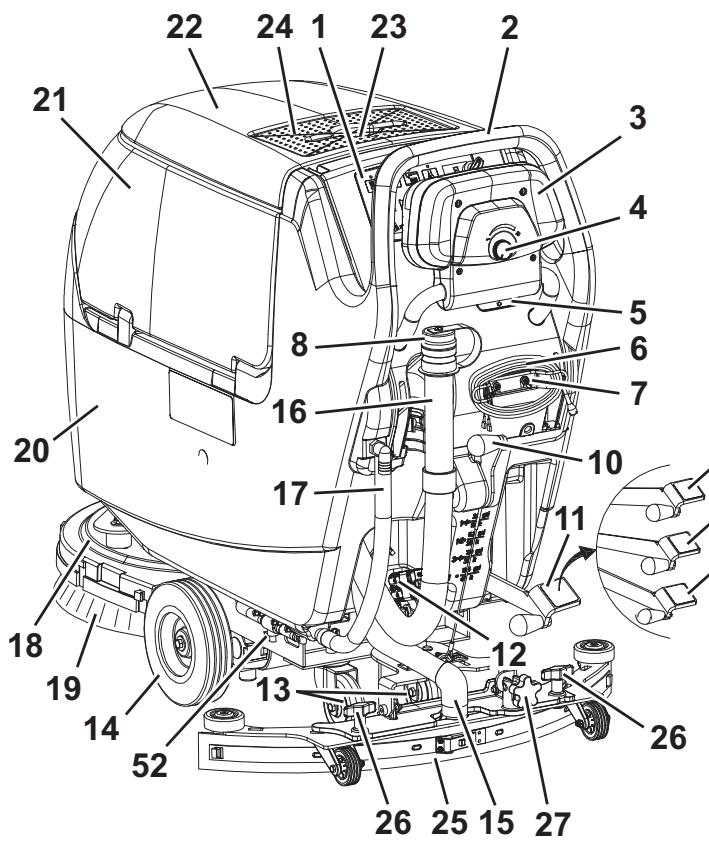 NILFISK BA 451D - MACHINE STRUCTURE - 1