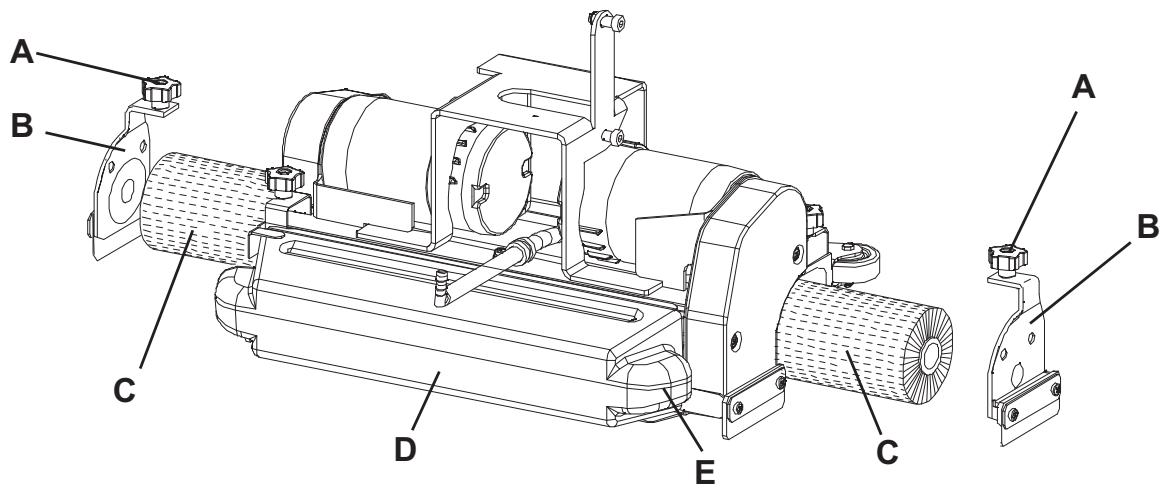 NILFISK BA 551 - Cylindrical brush installation/removal (only for BA 551CD) - 1