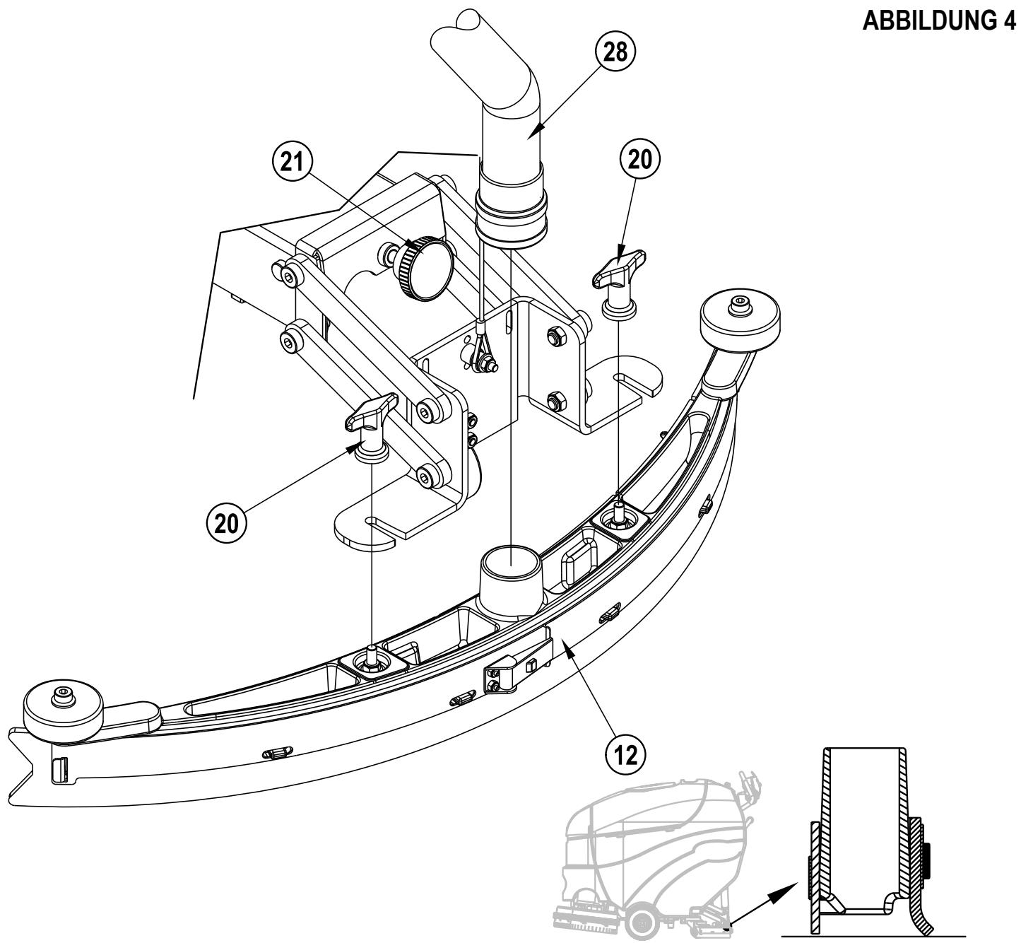 NILFISK BA 625 - EINBAU DER ABSAUGLEISTE - 1