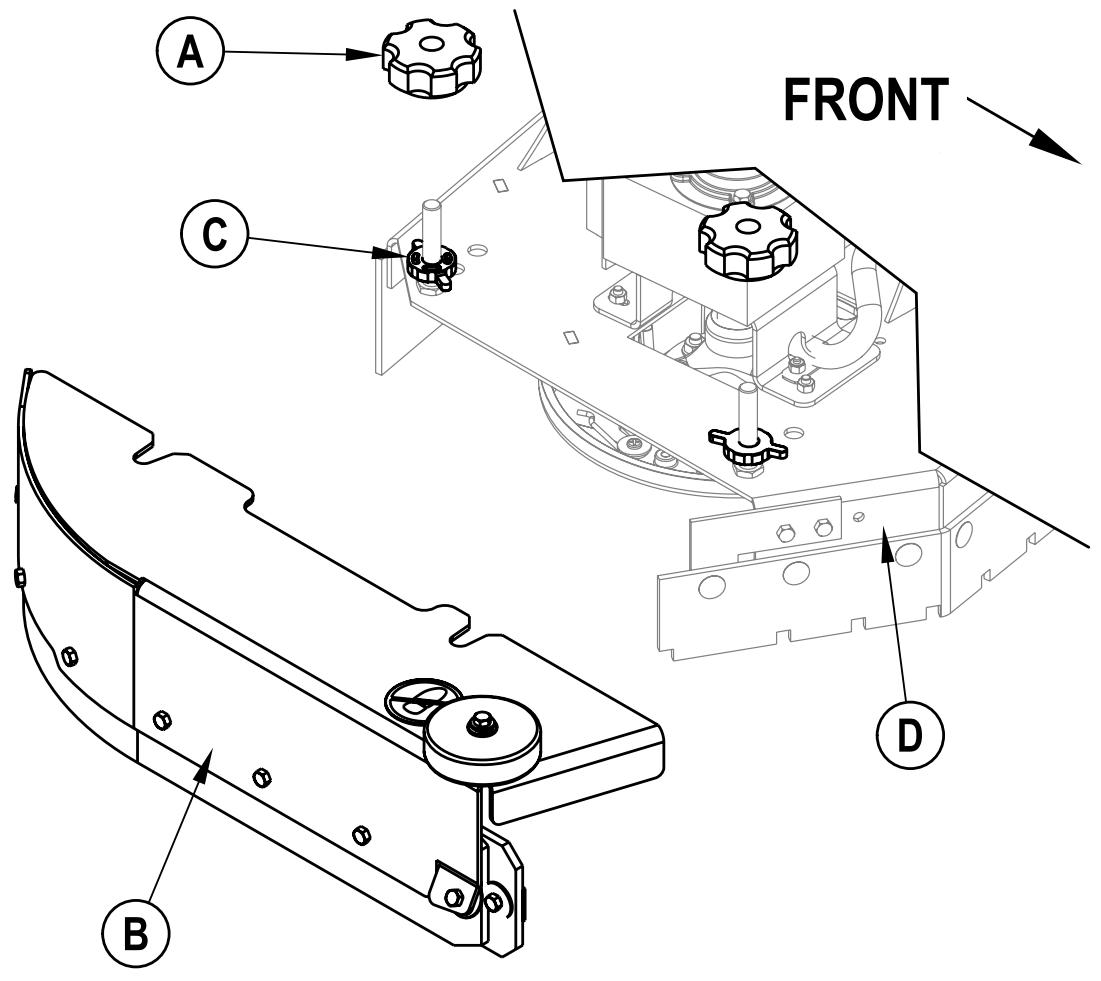 NILFISK BR 1050S - WARTUNG DER SEITENSCHÜRZEN (SCHEIBENSYSTEM) - 1