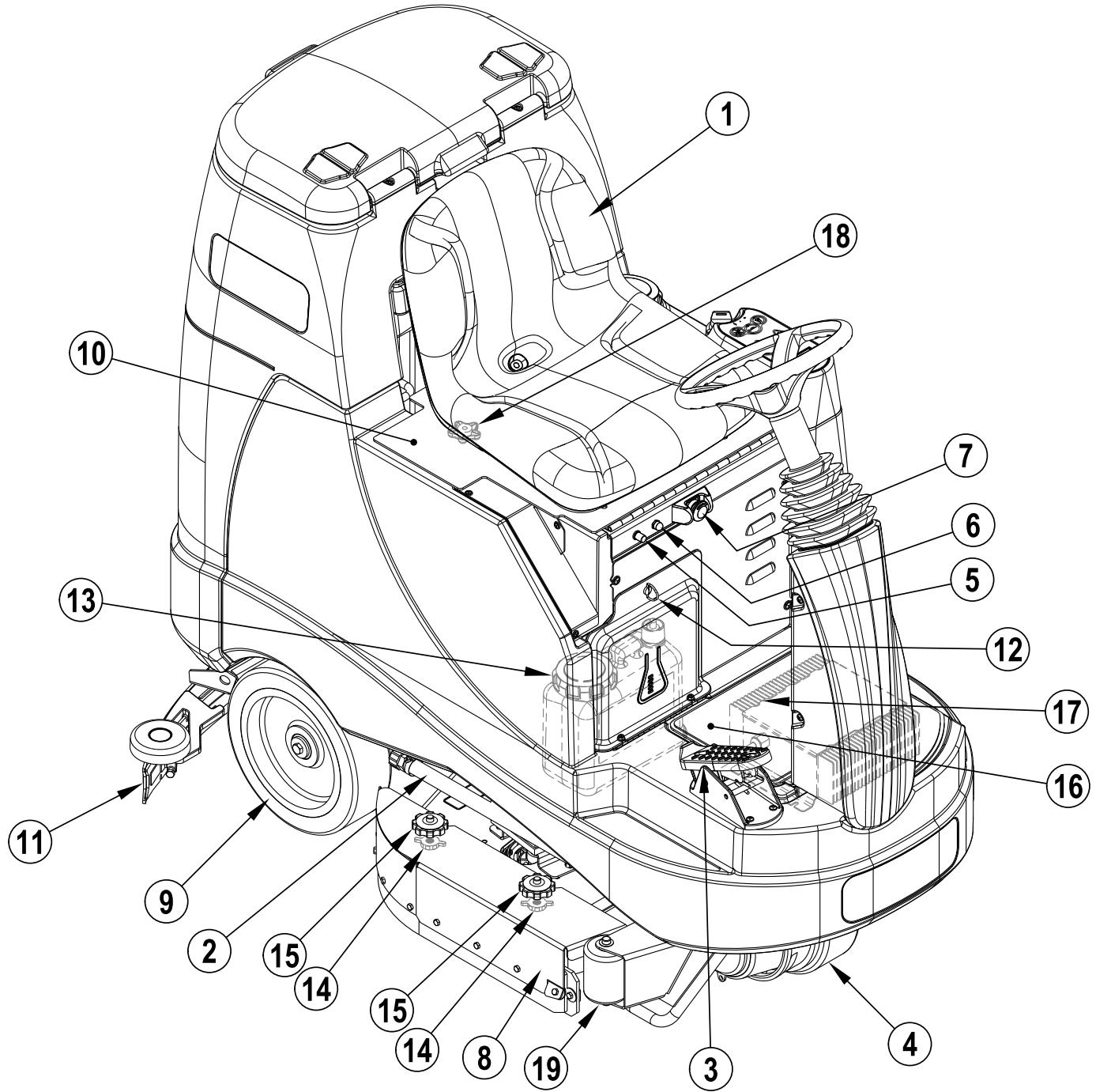 NILFISK BR 855 - MACHEN SIE SICH MIT IHRER MASCHINE VERTRAUT - 1
