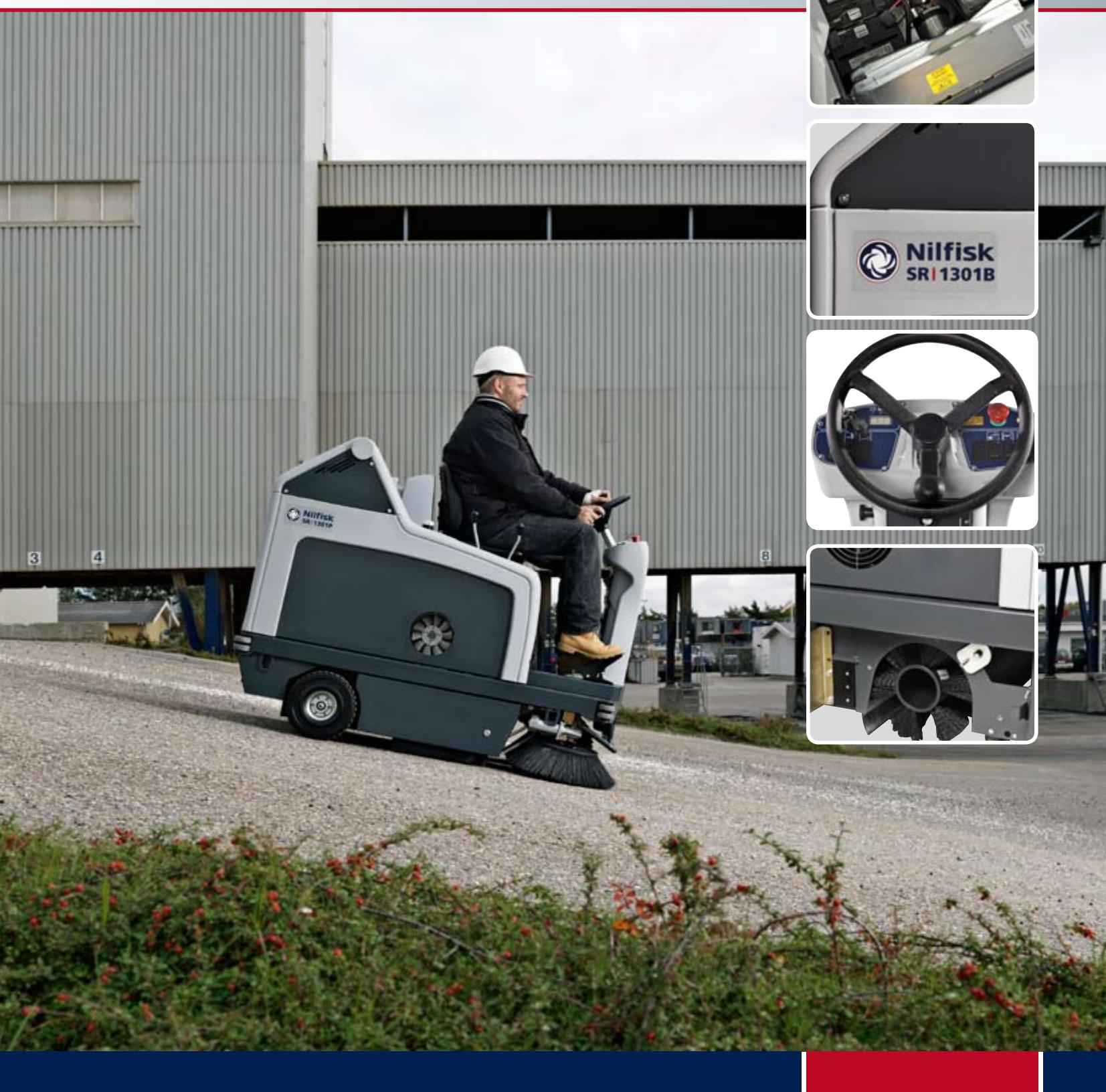 NILFISK SR 1301 - Ride-on sweeper - 1