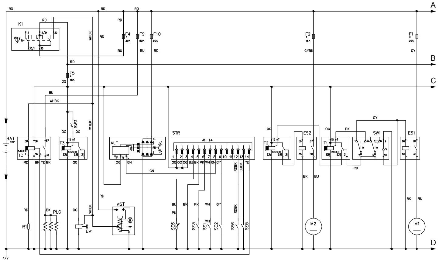 NILFISK SR 1601 LPG3 - SCHALTPLAN - 1