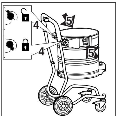 NILFISK ATTIX 19 GALLON - Emptying the dirt tank (ATTIX 7/19 GALLON) - 4