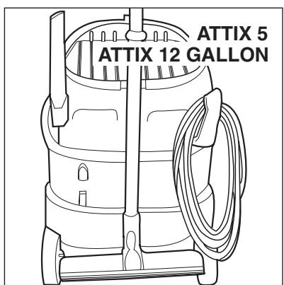 NILFISK ATTIX 19 GALLON - Switching the vacuum cleaner off and storage - 2