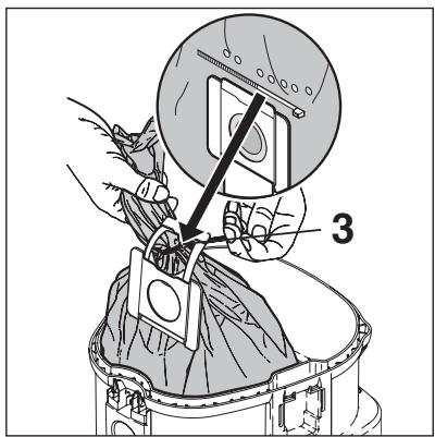 NILFISK ATTIX 19 GALLON - Replacing the waste bag - 3