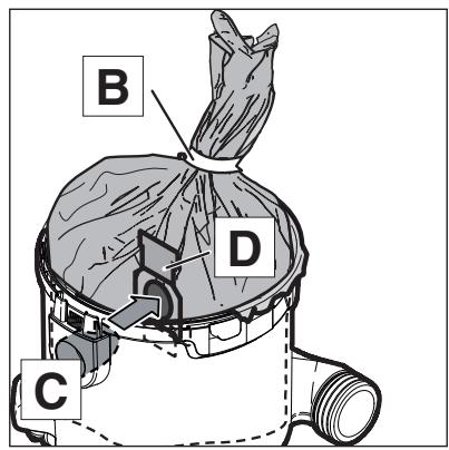 NILFISK ATTIX 30 - Replacing the disposal bag - 2
