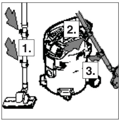 NILFISK ATTIX 30 - Before starting the cleaner - 2