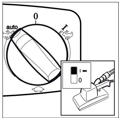 NILFISK ATTIX 30 XC - Service Auto-On/ Off - Position du commutateur « auto » 1) - 3