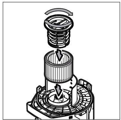 NILFISK ATTIX 30 XC - Remplacement de l'objet filtrant (Push &amp; Clean System) - 3