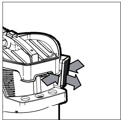 NILFISK ATTIX 40-0M PC TYPE 22 - Spreminjanje filtra za dovod zraka v motor - 1