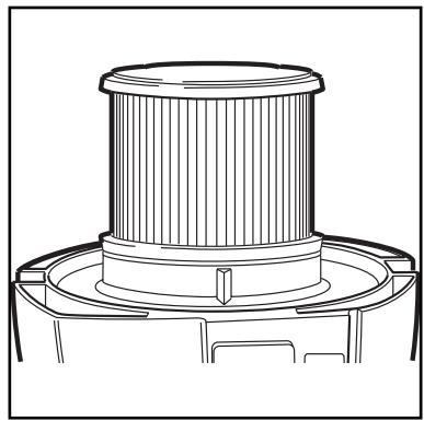 NILFISK ATTIX 8 GALLON AS-E - Replacing the filter element - 1