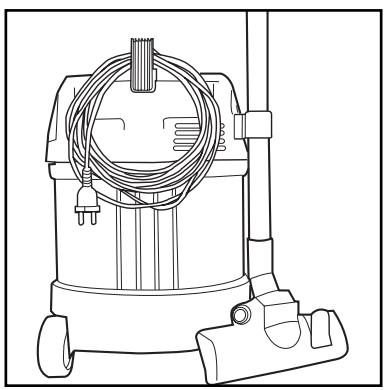 NILFISK ATTIX 8 GALLON AS-E - Arrêt de l'aspirateur et rangement - 1