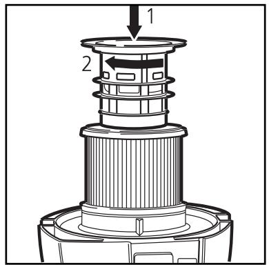 NILFISK ATTIX 8 GALLON AS-E - Remplacement de la cartouche filtrante - 4