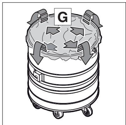 NILFISK ATTIX 995 H/M TYPE 22 - Replacing the disposal bag - 5