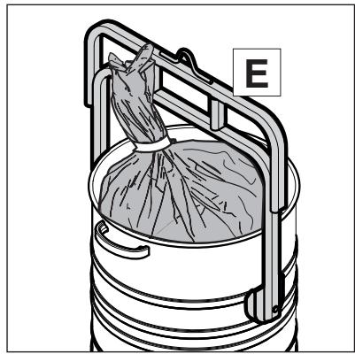 NILFISK ATTIX 995 H/M TYPE 22 - Replacing the disposal bag - 4