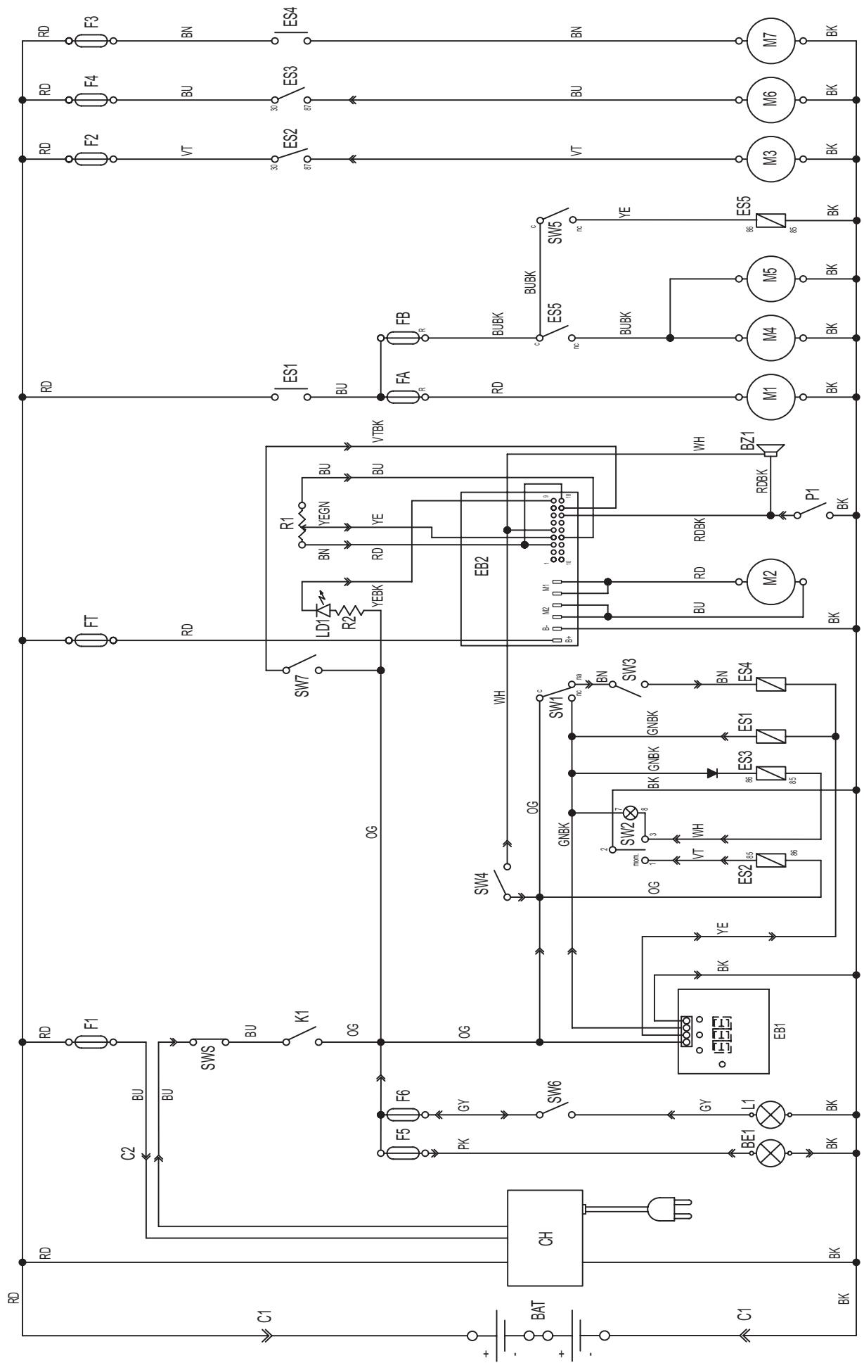 NILFISK FLOORTEC R 570 - NÁKRES PRIPOJENIA - 1