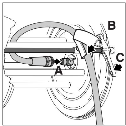 NILFISK NEPTUNE 5 - Connecting the high pressure hose - 1