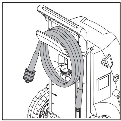 NILFISK POSEIDON 2 - Winding up of electric cable and high pressure hose - 1
