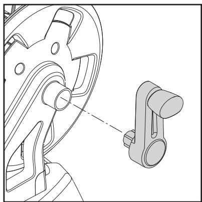 NILFISK POSEIDON 2 - Mounting of hose reel handle (only models with hose reel) - 1
