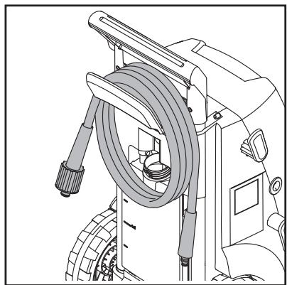 NILFISK POSEIDON 2 - Recogida del cable electrico y la manguera de alta presión - 1