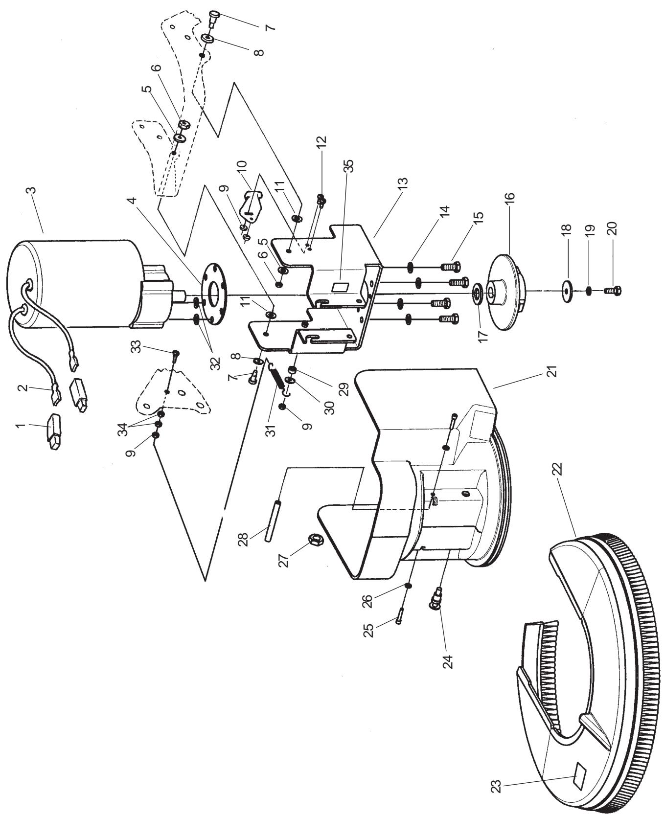 NILFISK SCRUBTEC 751 - Rotary Disk Head Assembly 5/05 - 1