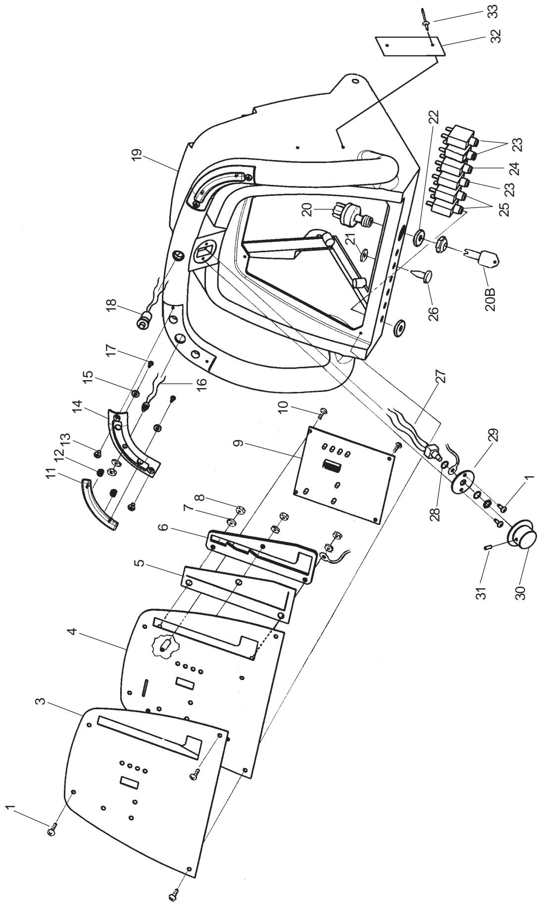 NILFISK SCRUBTEC 751 - Control Housing Assembly 5/05 - 1