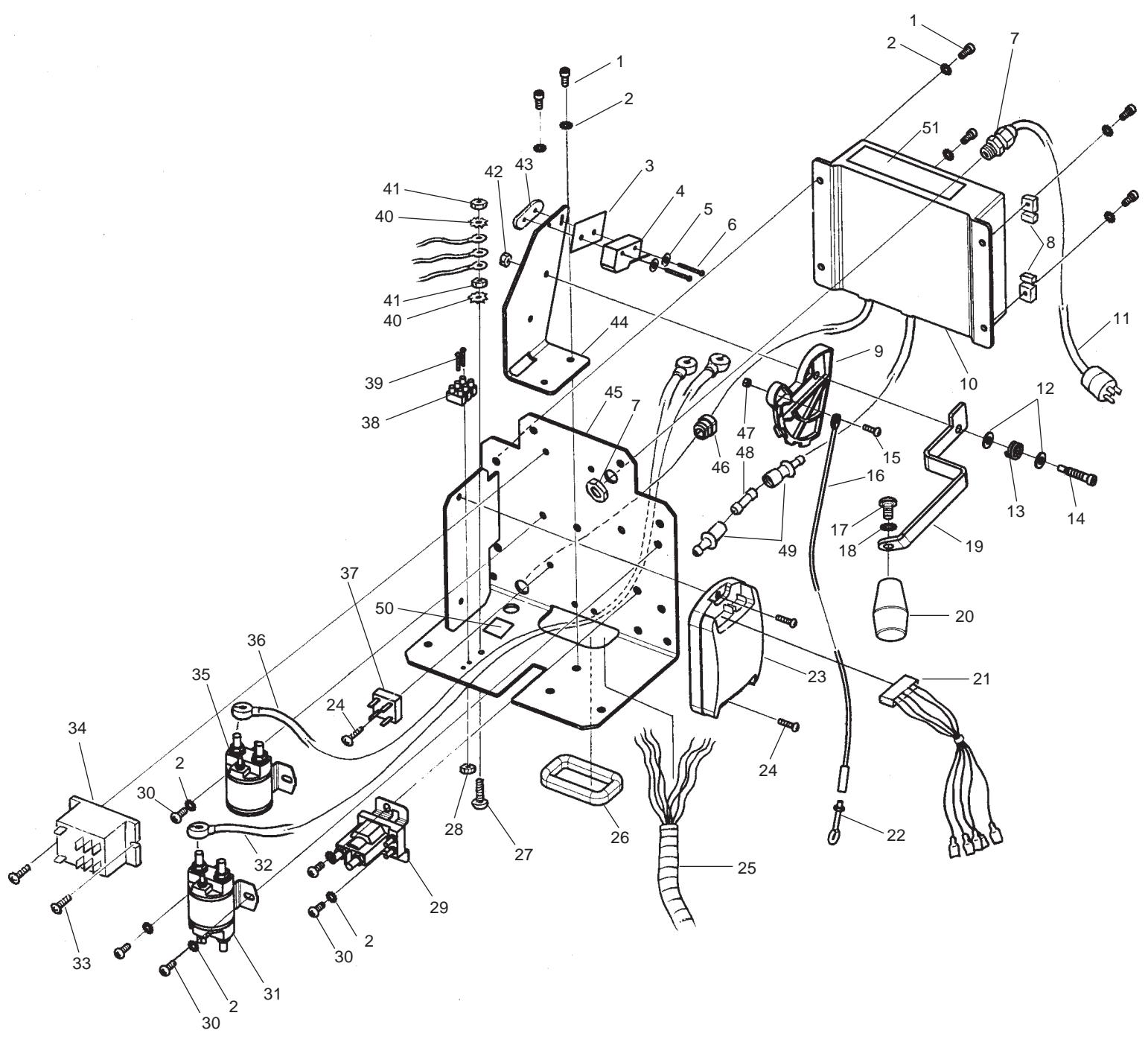 NILFISK SCRUBTEC 751 - Electrical Assembly 5/05 - 1
