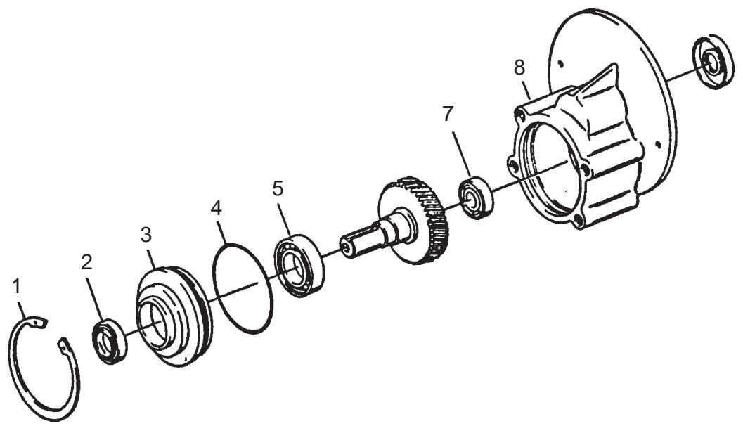 NILFISK SCRUBTEC 751 - Gearbox Assembly and Parts List 5/05 - 1