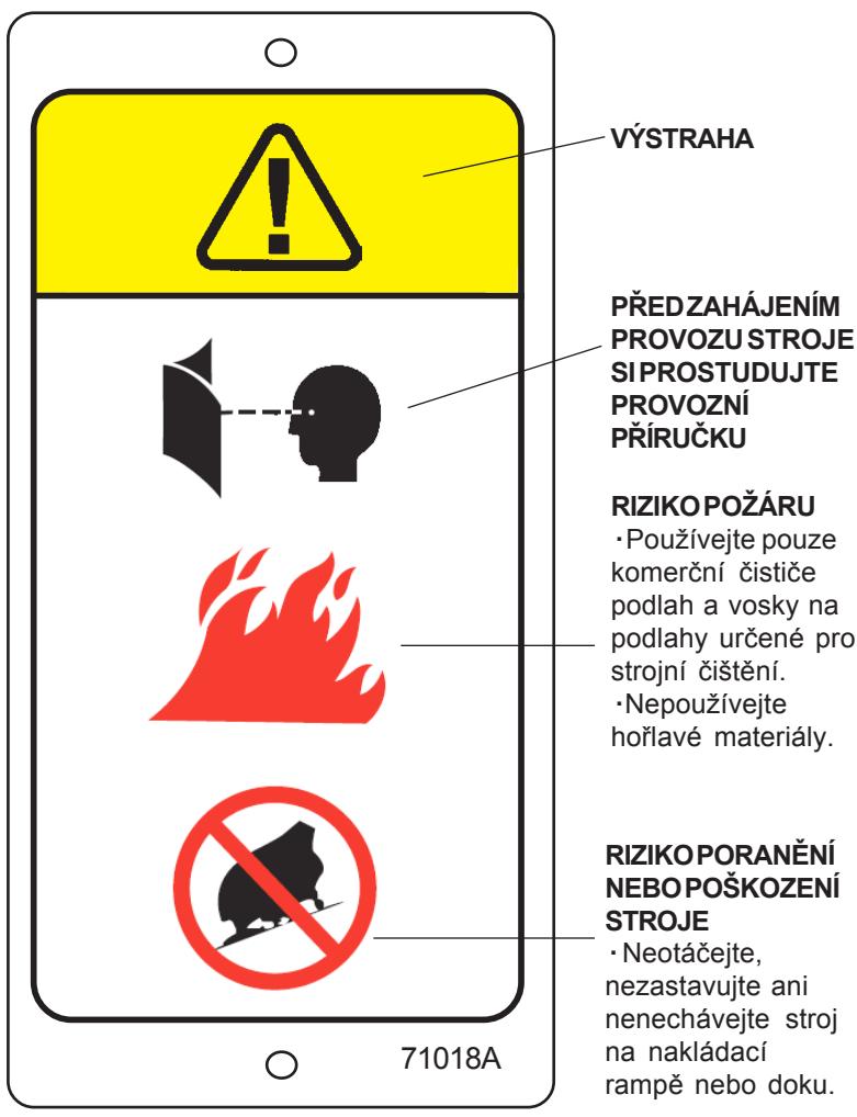 NILFISK SCRUBTEC 770 - SYMBOLY POUŽÍVANÉ NA STROJÍCH SCRUBTEC 770, 784, 795 - 1