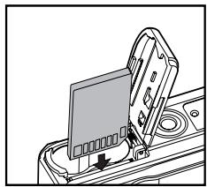BENQ C420 - Inserting and removing an SD memory card - 1
