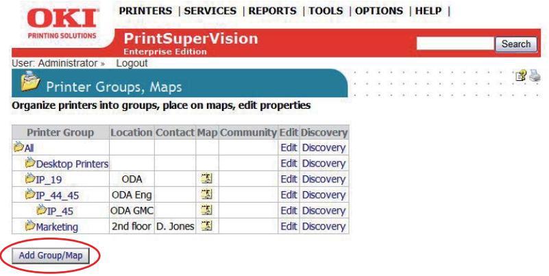 OKI B4350NPS - Create or Edit a Group - 1