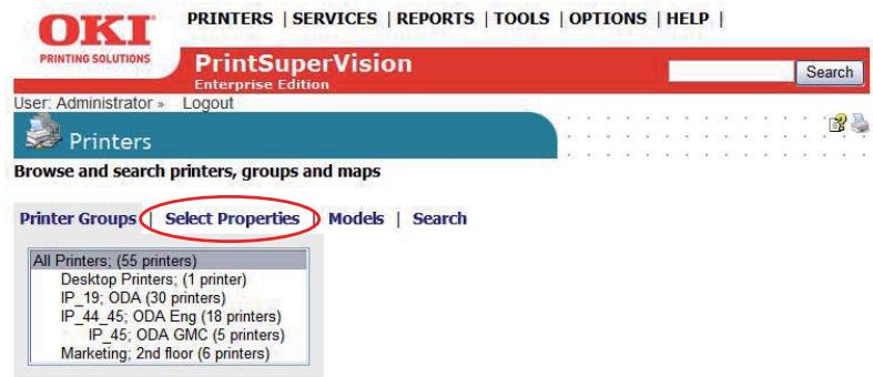 OKI B4350NPS - Changing the Device Properties Displayed - 1