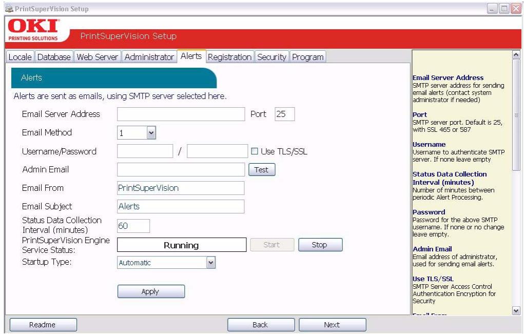 OKI B4350NPS - Configuring Your e-mail Server for Alerts - 1