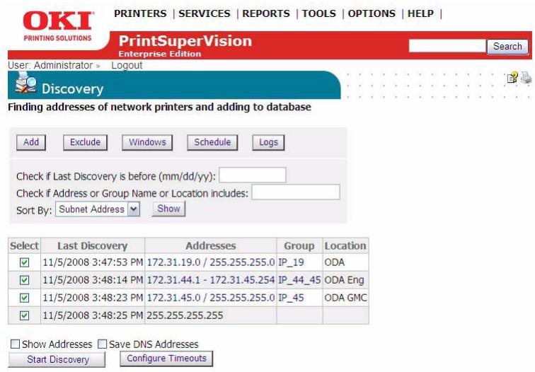OKI B4350NPS - Discovering Devices - 1