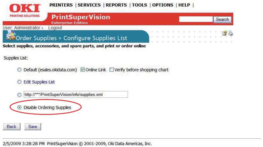 OKI B4350NPS - Disable Ordering Supplies - 1