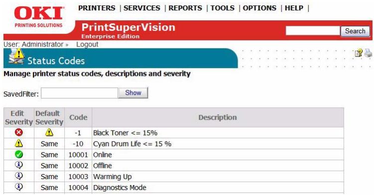 OKI B4350NPS - Customizing Status Codes - 4