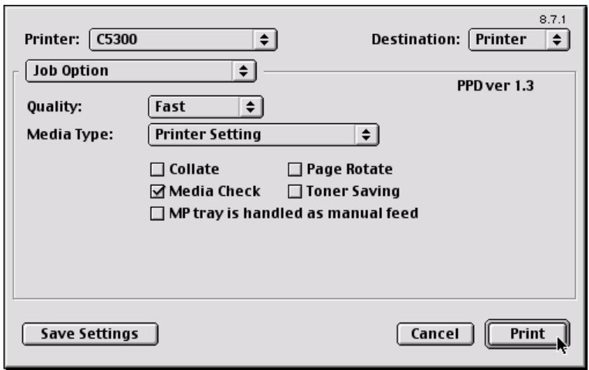 OKI C5300NCCS - Option de travail - 1