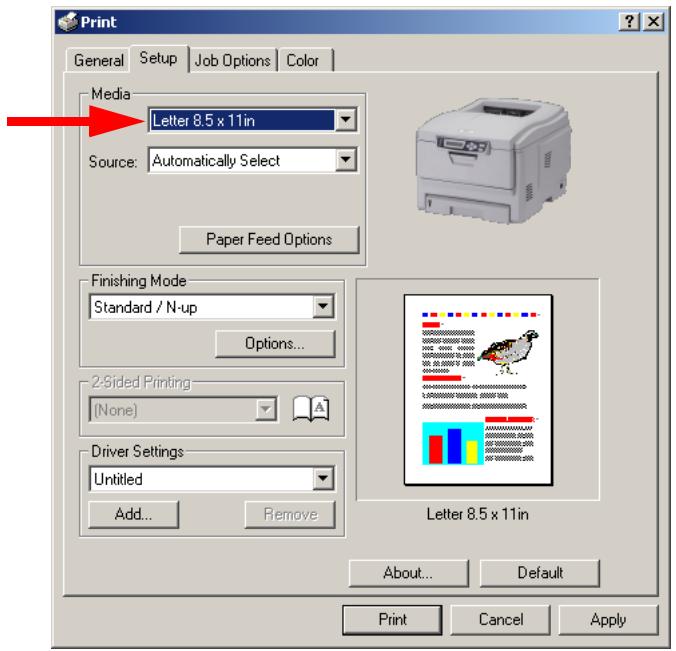 OKI C5400DN - Impression sur des formats de support personnalisés 2000 - 2