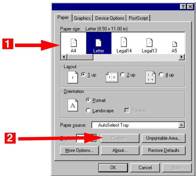 OKI C5400DN - Plage de formats personnalisés du bac multifonction - 4
