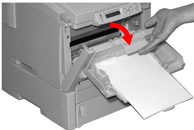 OKI C5400DN - Lorsque la feuille ne peut être retirée facilement depuis le capot avant - 1