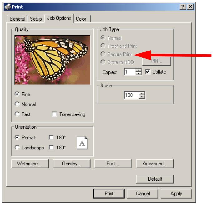 OKI C5400DN - Impression sécurisée (impression des documents confidentiels) - 1