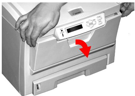 OKI C6050DN - Ouvrez le bac multifonction. - 1